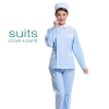 light green(white collar) nurse coat + pant 